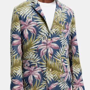 Scotch & Soda PALM TREE M Single-breasted Blazer Cool Palm Springs Lightweight